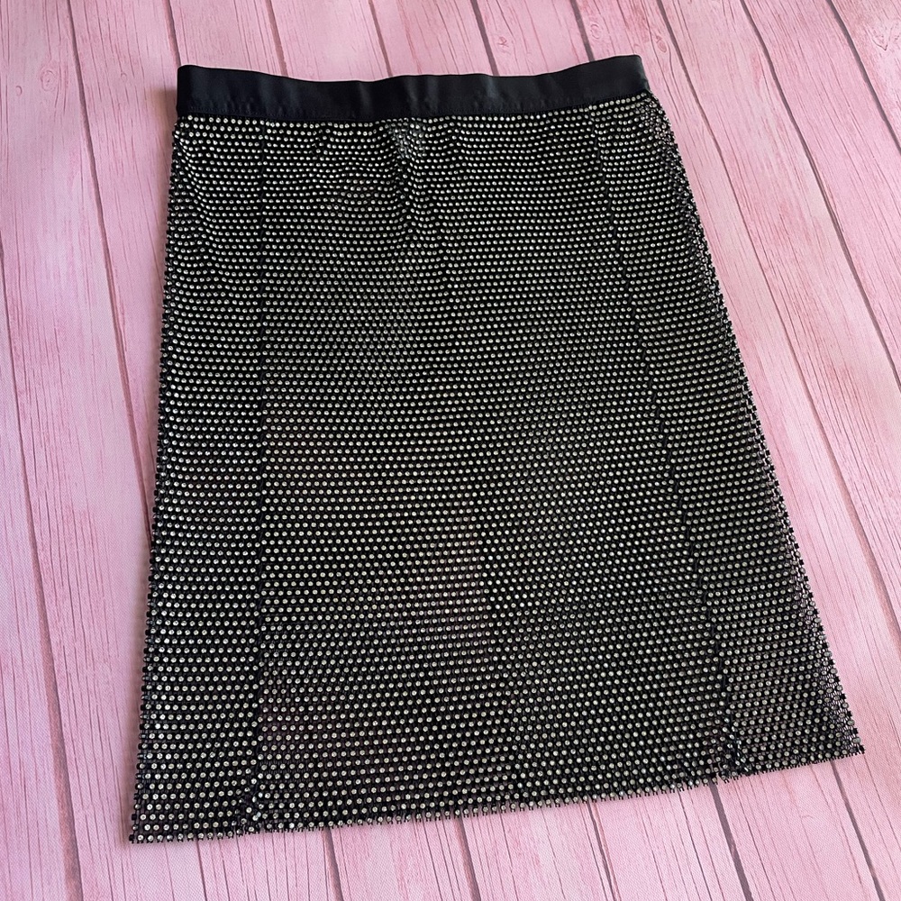 Hot and Delicious Rhinestone See Through Festival Skirt Sz Small